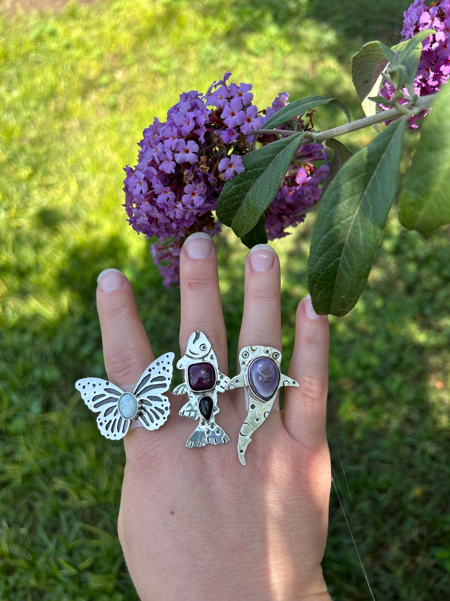 Laminar Butterfly Made to Size Ring
