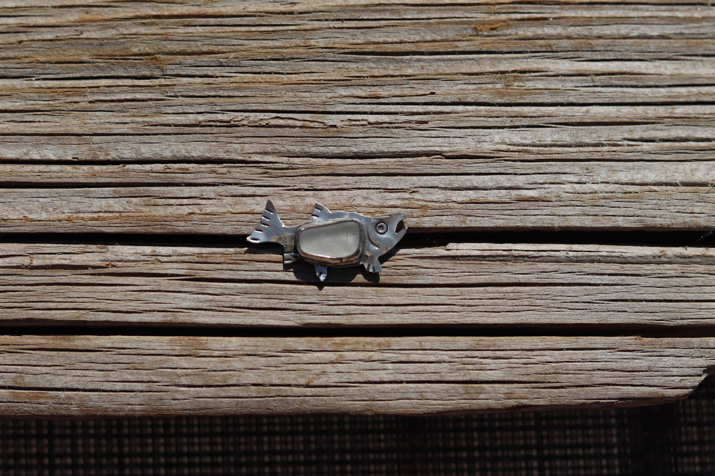Genuine Leather Hat Band with Salmon Pendant