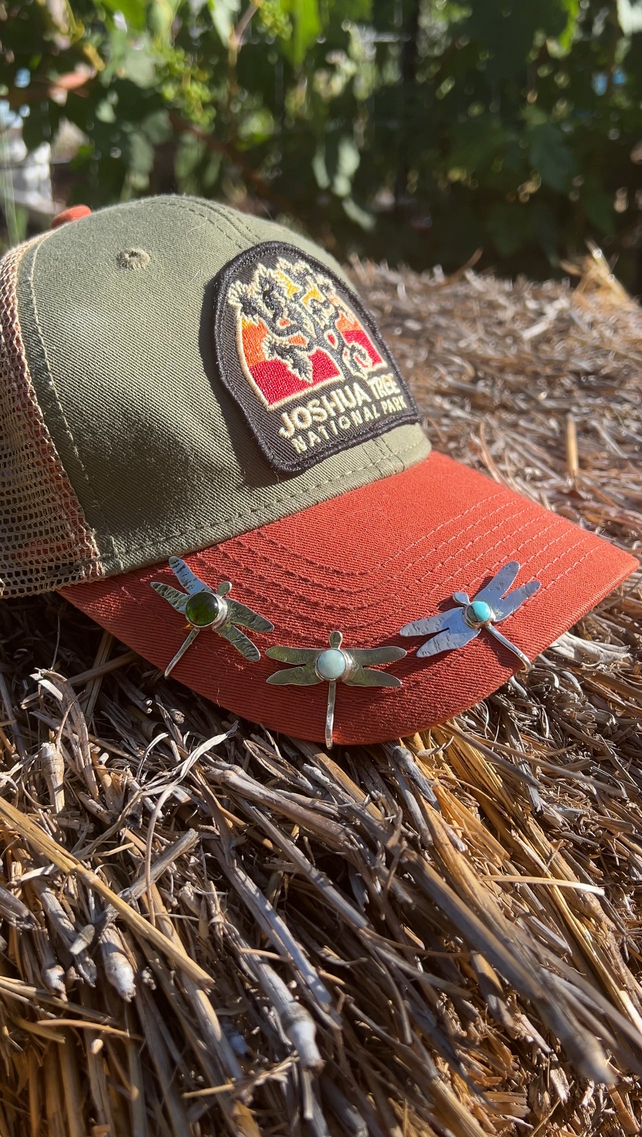 Turquoise Dragonfly Hat Clip (Baseball Cap)