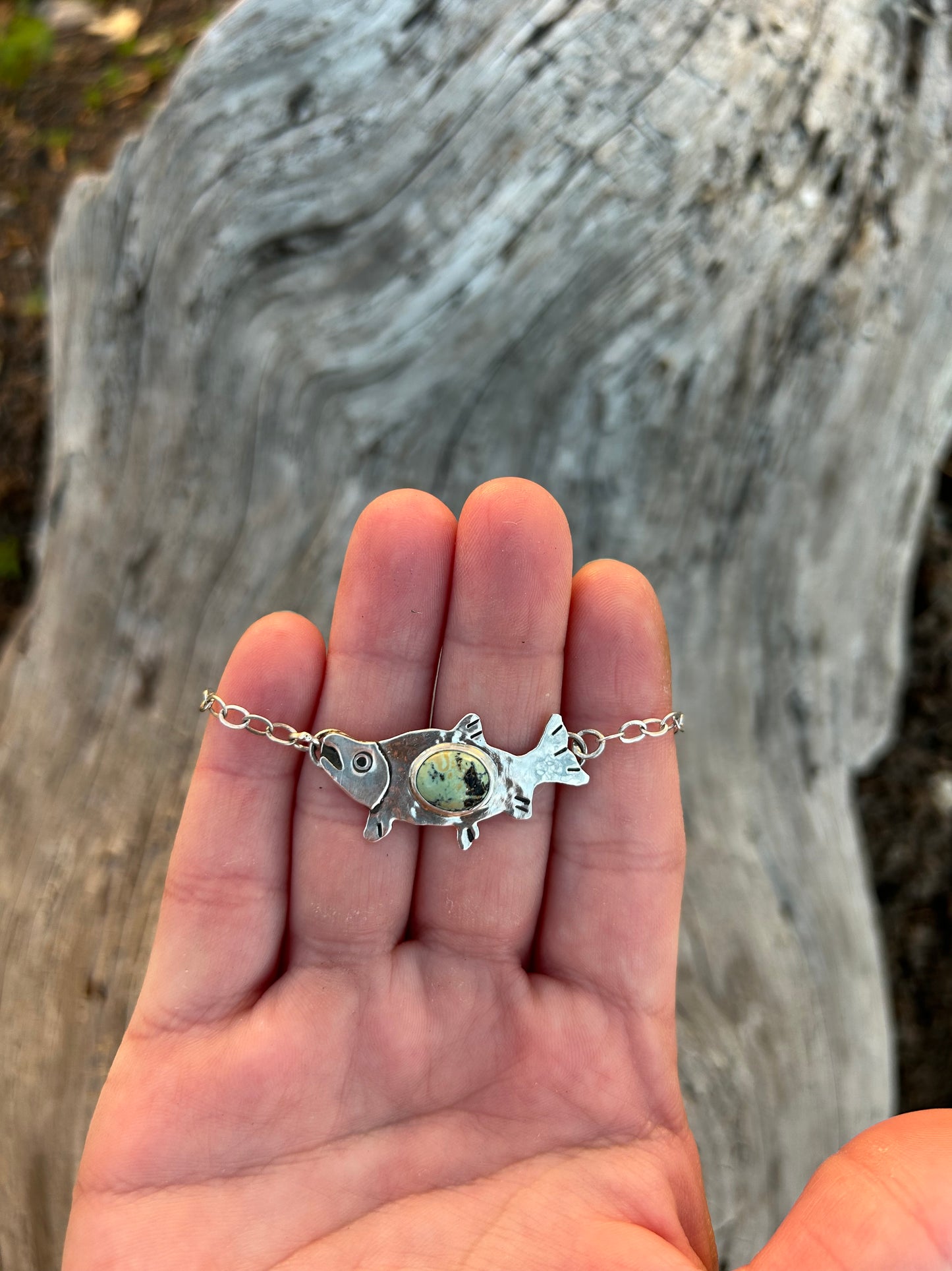 New Lander Turquoise Salmon Bracelet