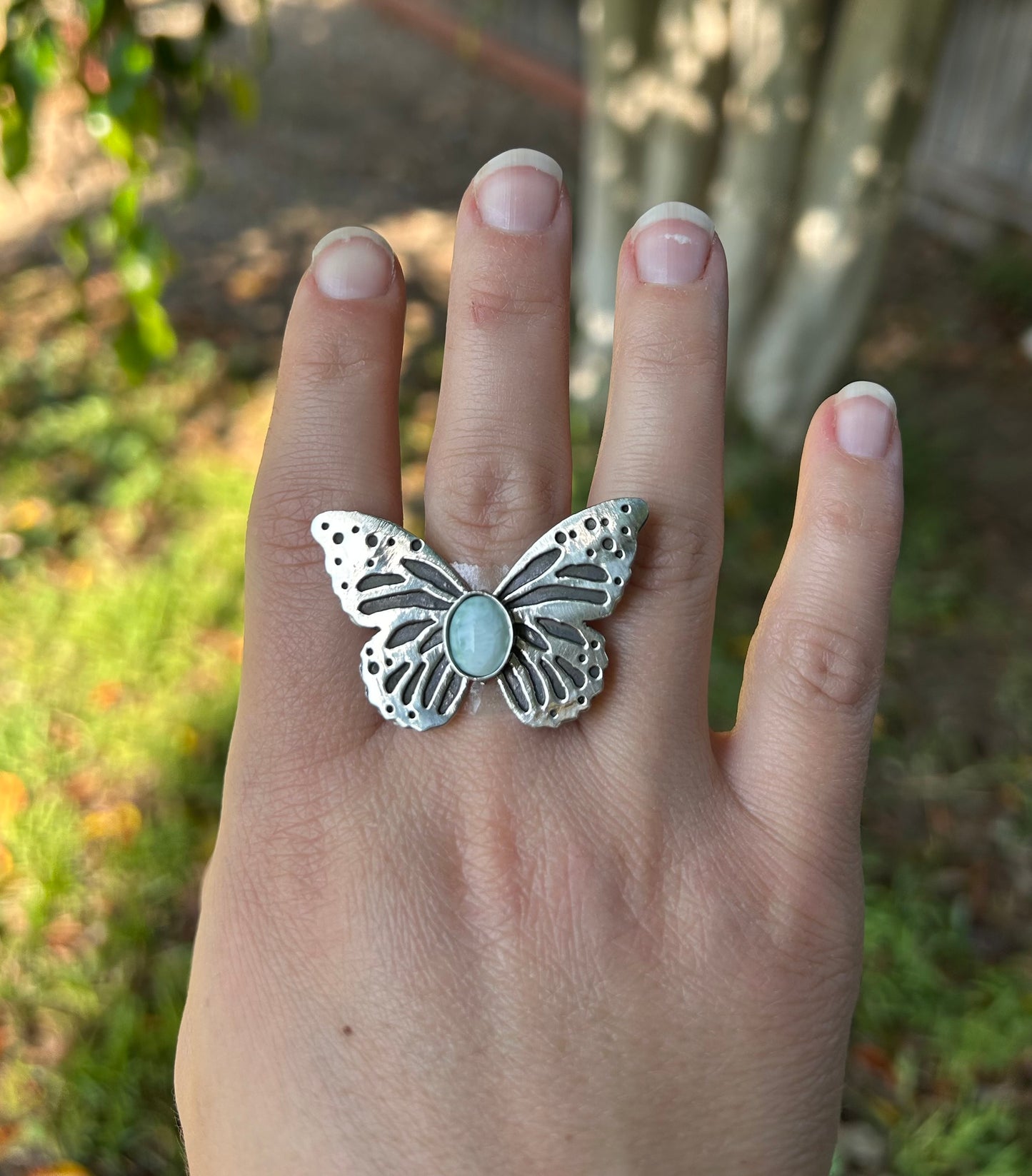 Laminar Butterfly Made to Size Ring