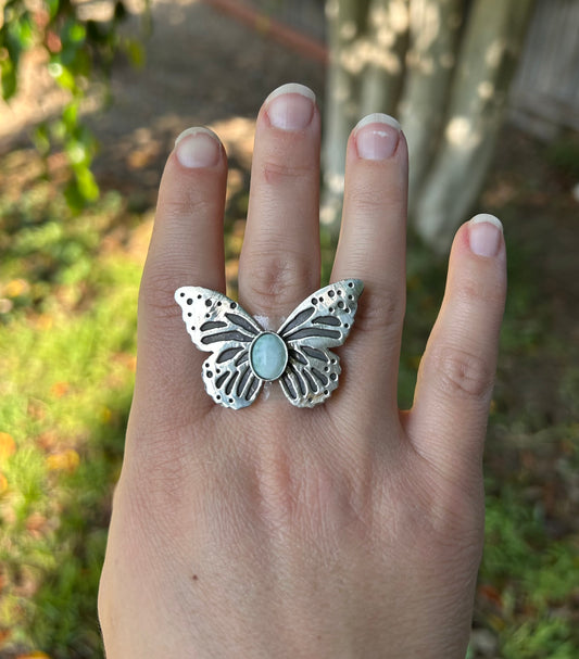 Laminar Butterfly Made to Size Ring