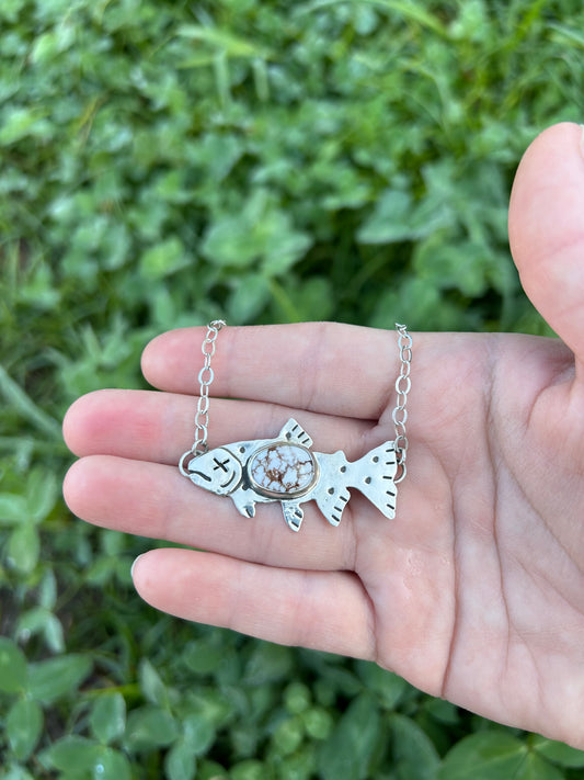 Jasper Dead Trout Necklace