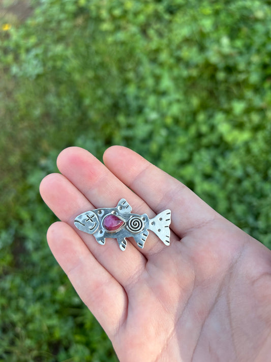 Funky Spiral Dead Trout Made to Size Ring