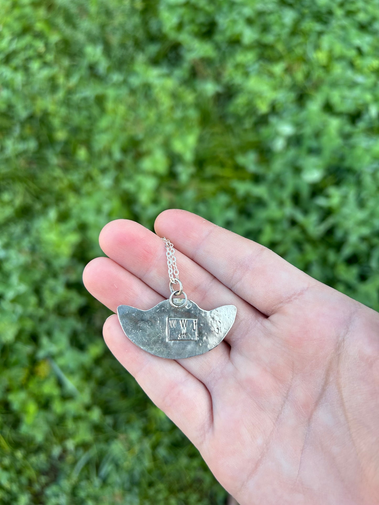 Coral Bat Necklace
