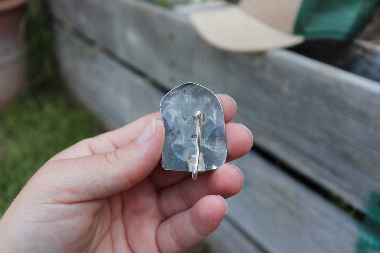 Green Sea Glass Bigfoot Clip (Baseball Hat)