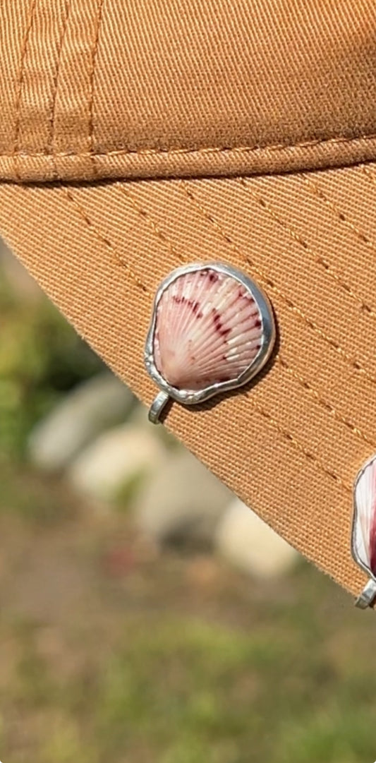 Scallop Shell Hat Clip