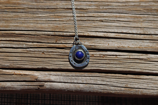 Lapis Lazuli Horseshoe Necklace