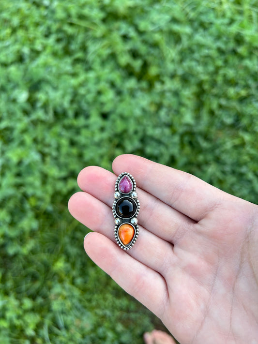 Spooky Multi Stone Made to Size Ring