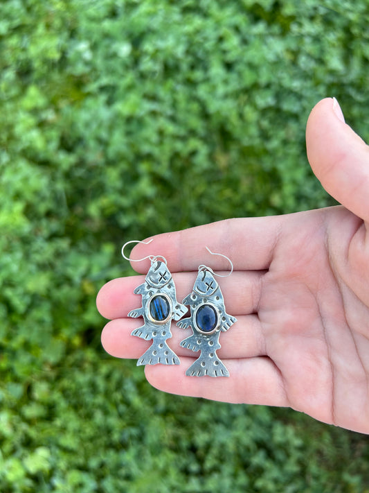 Labradorite Dead Trout Earrings