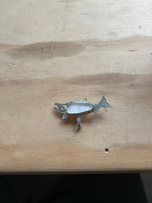 Clear Sea Glass Brim Fin (Duckbill Hat)
