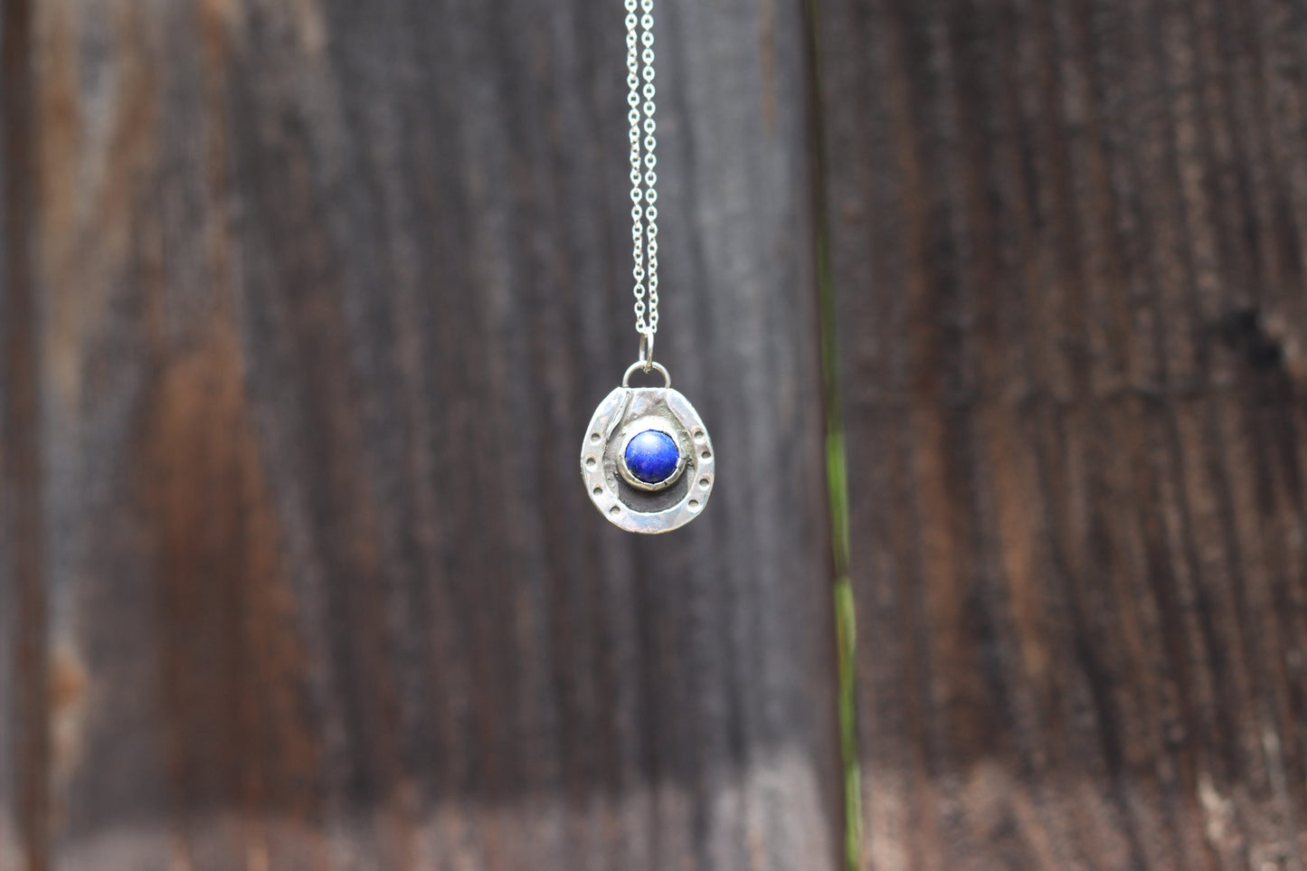 Lapis Lazuli Horseshoe Necklace