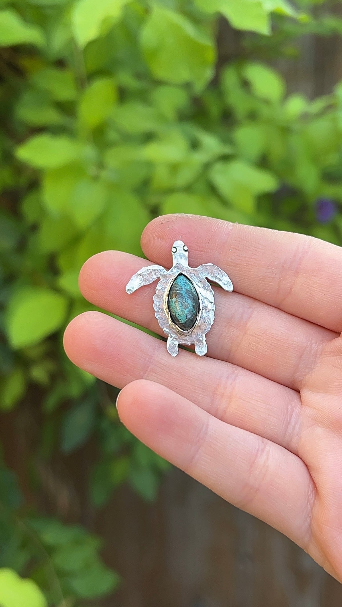 Sea Turtle Finished in your Size Ring