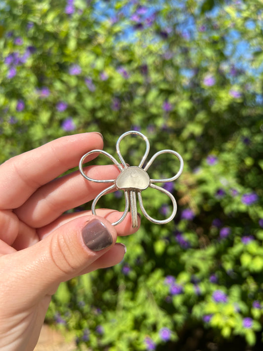 Clear Sea Glass Clip