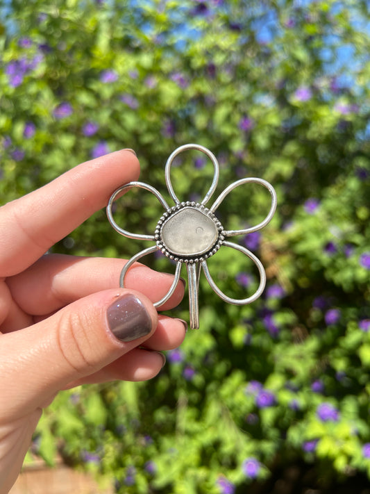 Decorative Clear Sea Glass Clip