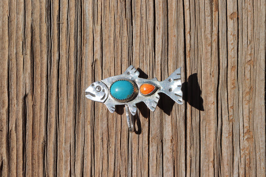 Turquoise + Spiny Oyster Shell Trout Brim Fin (Baseball Cap)