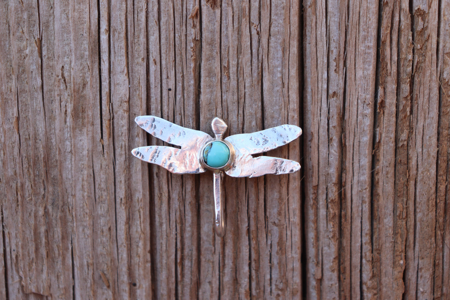 Turquoise Dragonfly Hat Clip (Baseball Cap)