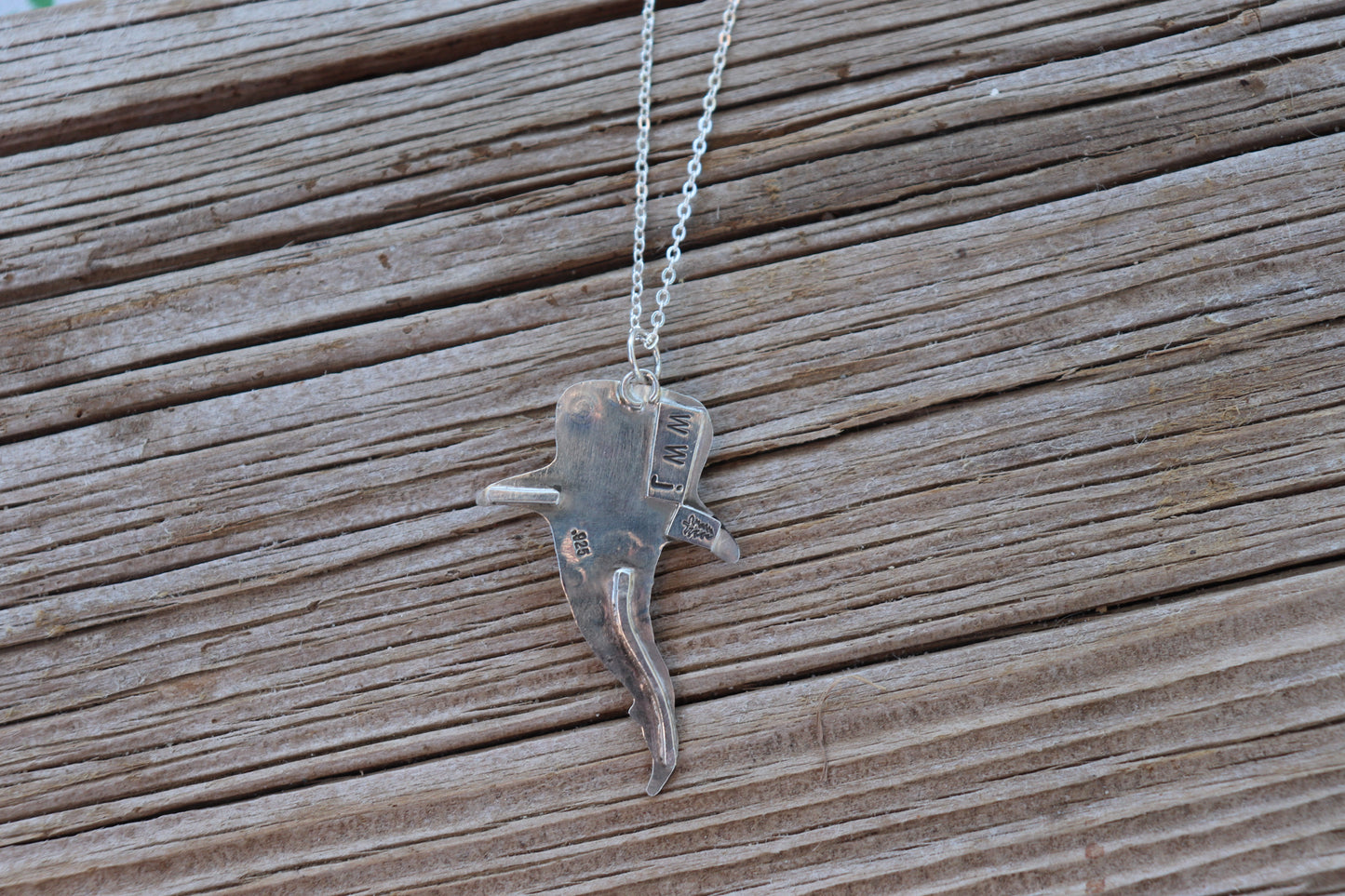 Blue Sea Glass Whale Shark Necklace
