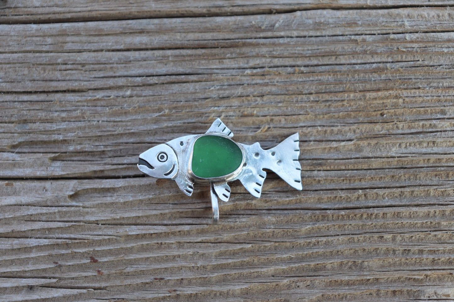 Green Sea Glass Trout Brim Fin (Baseball Cap)