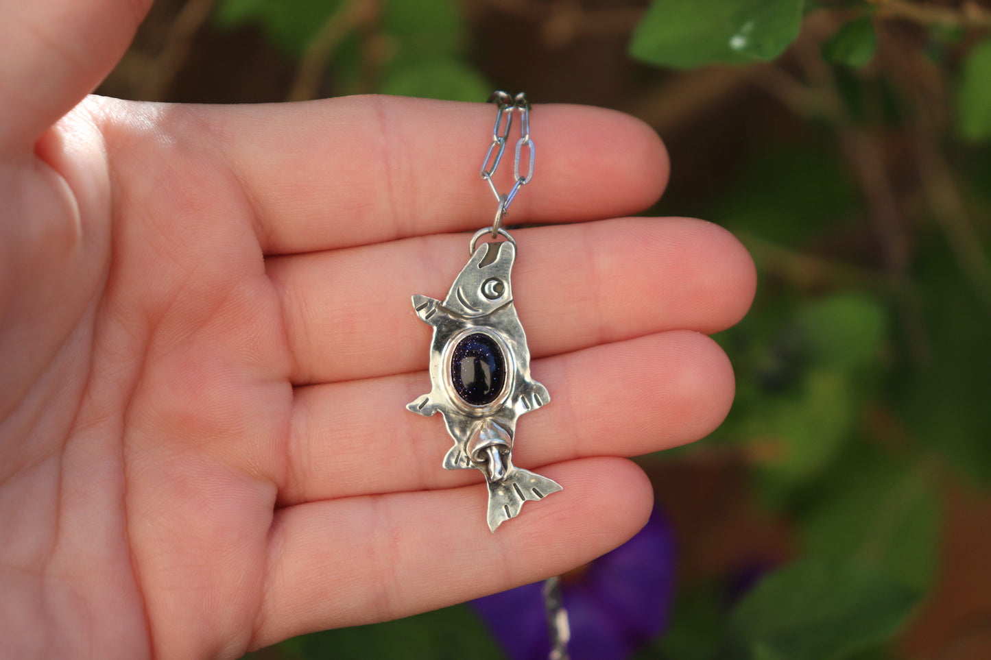 Salmon Mushroom Necklace