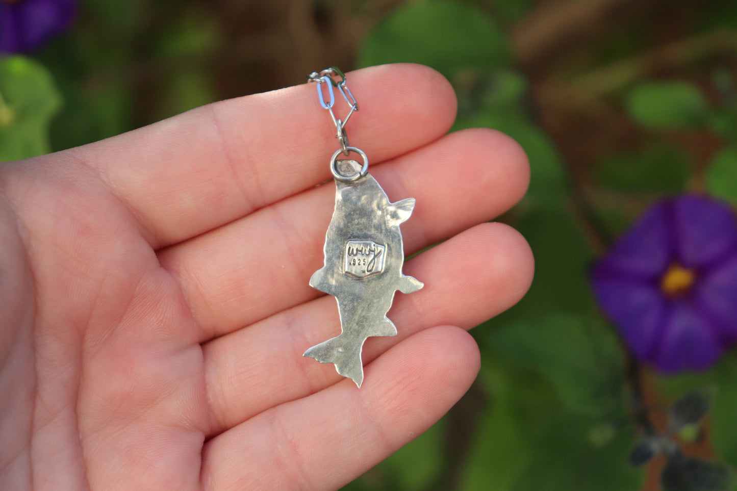 Salmon Mushroom Necklace