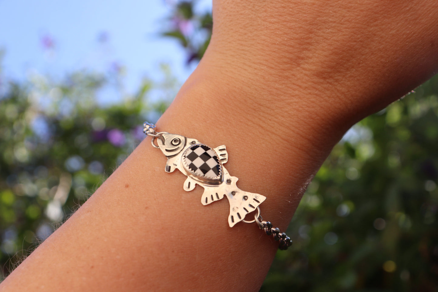 Checkered Trout White Water Bracelet