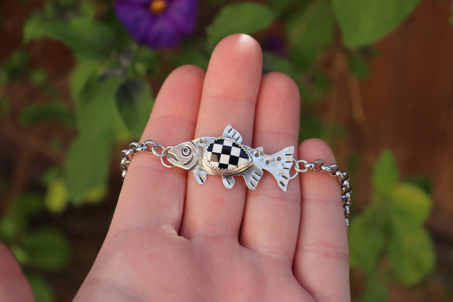 Checkered Trout White Water Bracelet