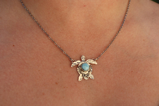 Whimsical Turtle Necklace