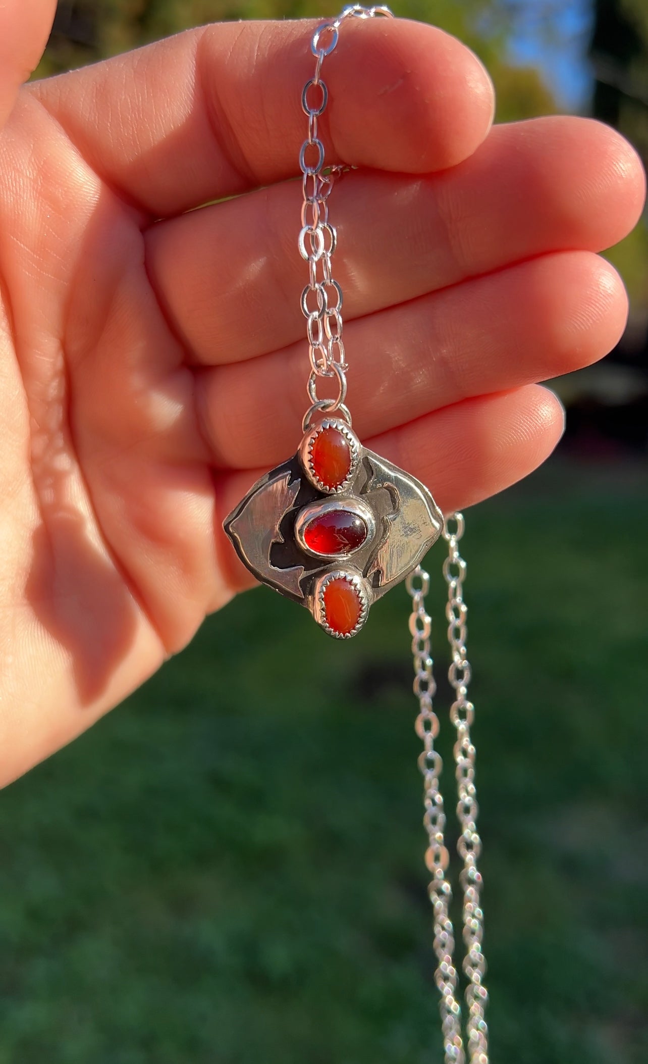 Multi Stone Trout Necklace