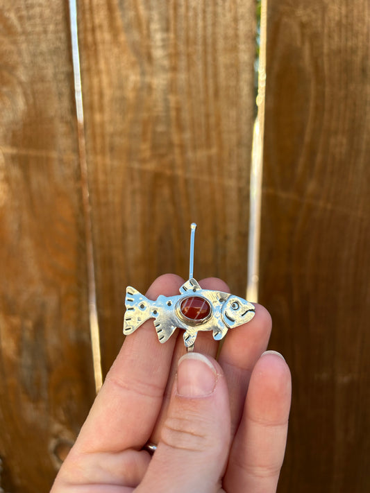 Red Banded Agate Trout Brim Fin