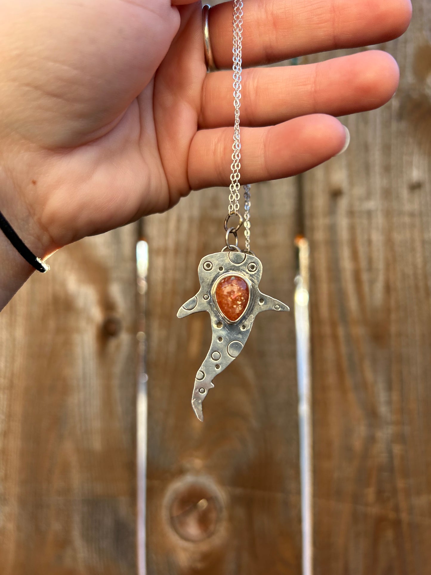 Sunstone Whale Shark Necklace