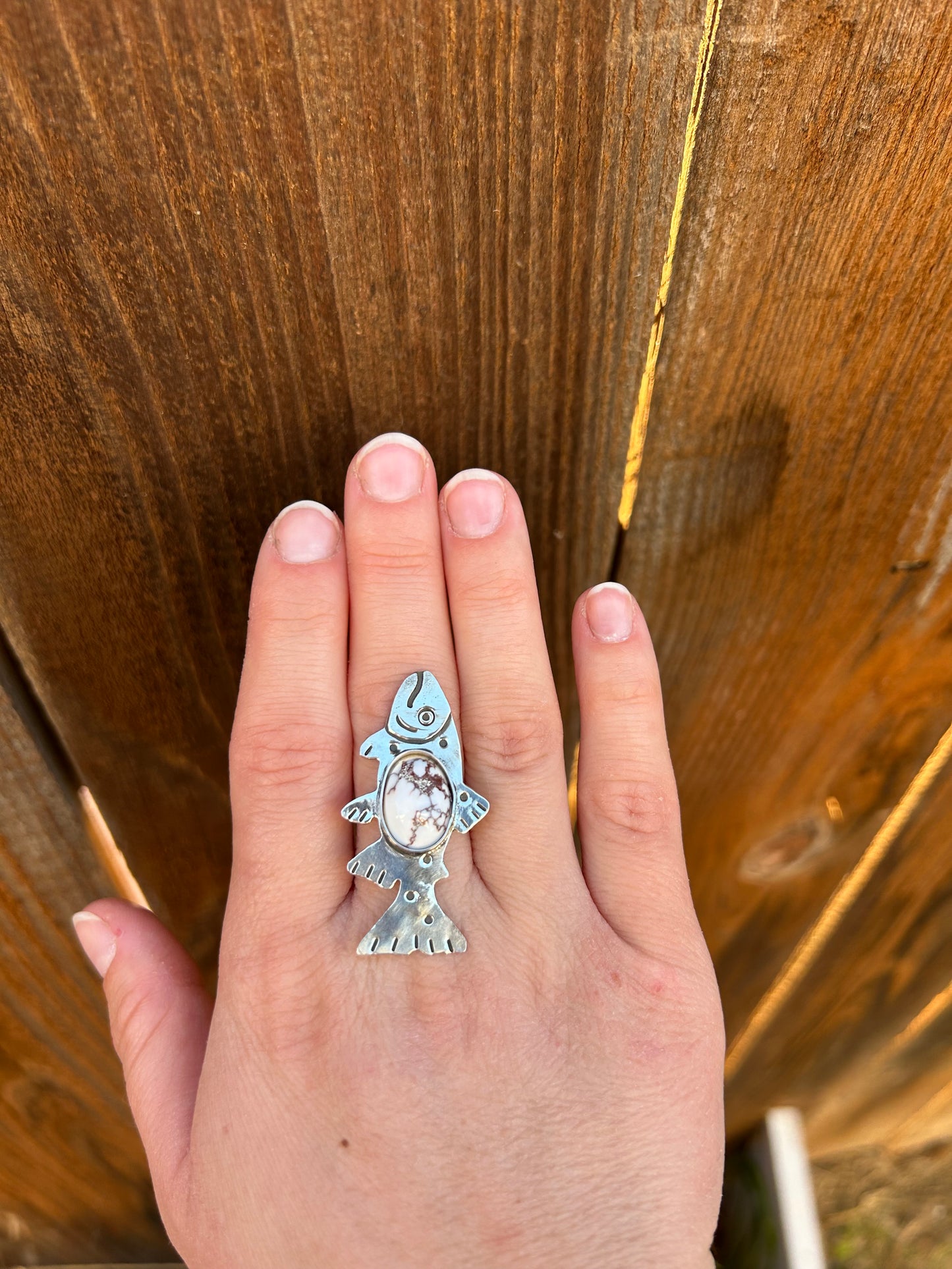 Made to Size Jasper Trout Ring