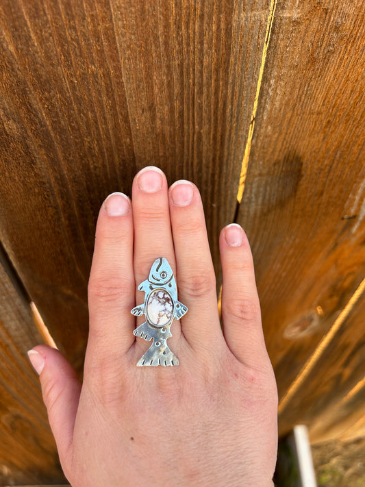 Made to Size Jasper Trout Ring