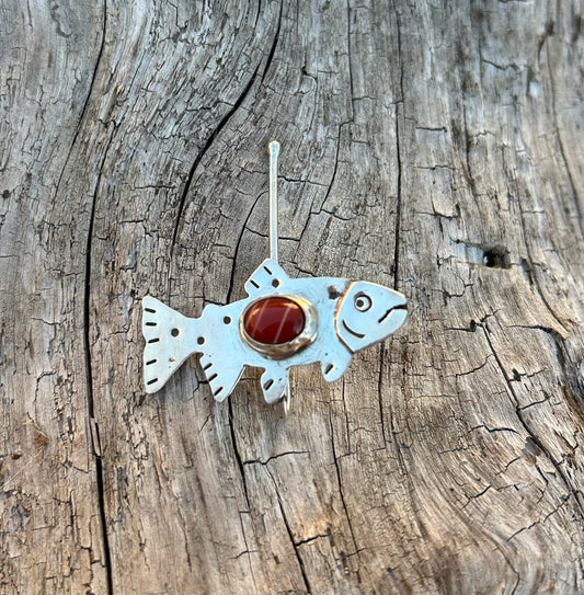Red Banded Agate Trout Brim Fin