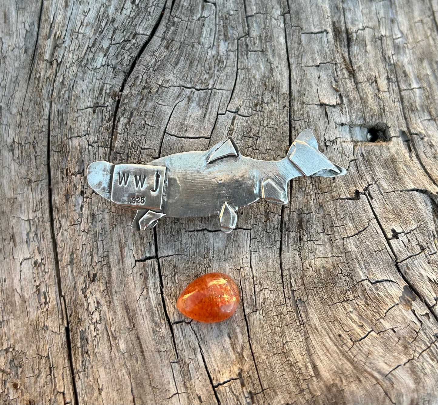Made to Size Sunstone Salmon Ring