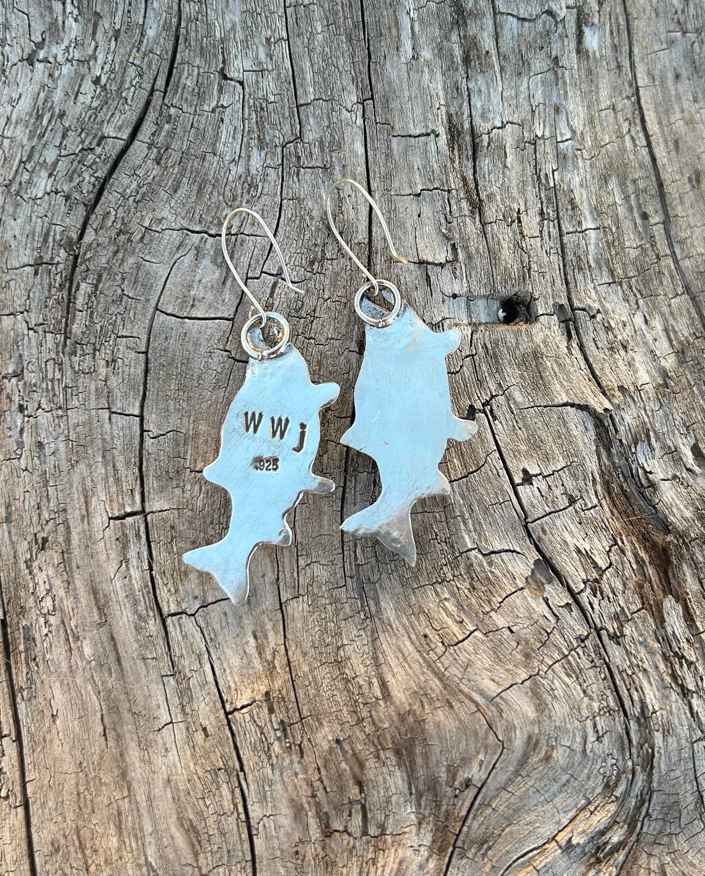 Moonstone Salmon Earrings