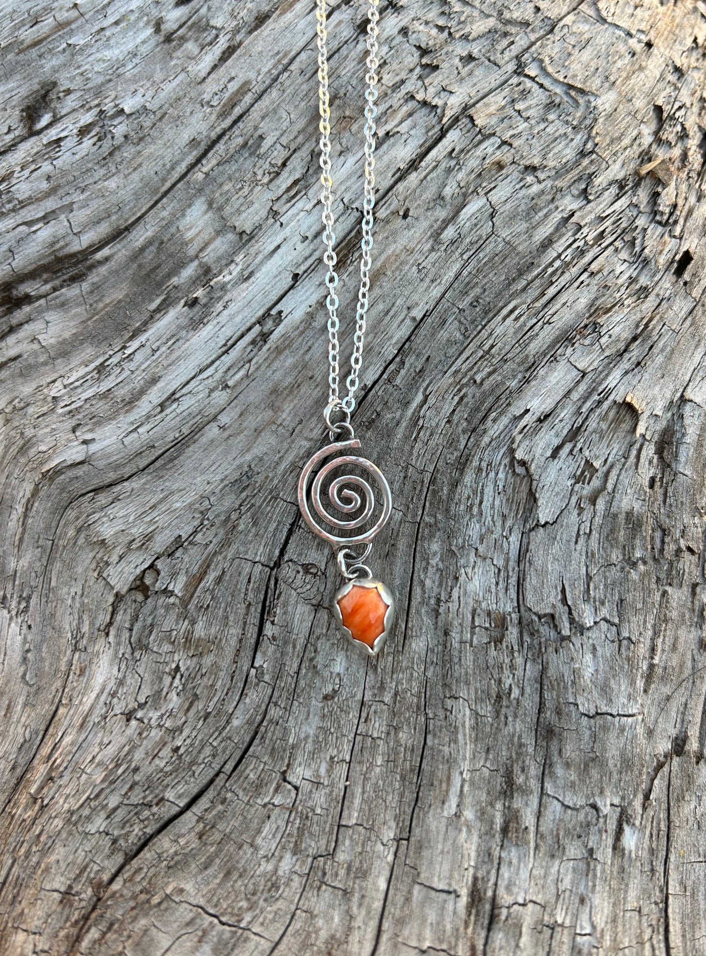 Spiral Charm Necklace
