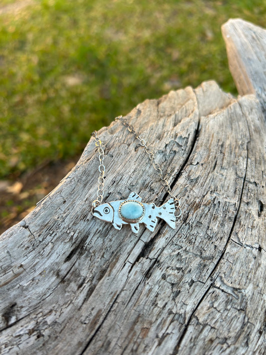 Larimar Trout Bracelet