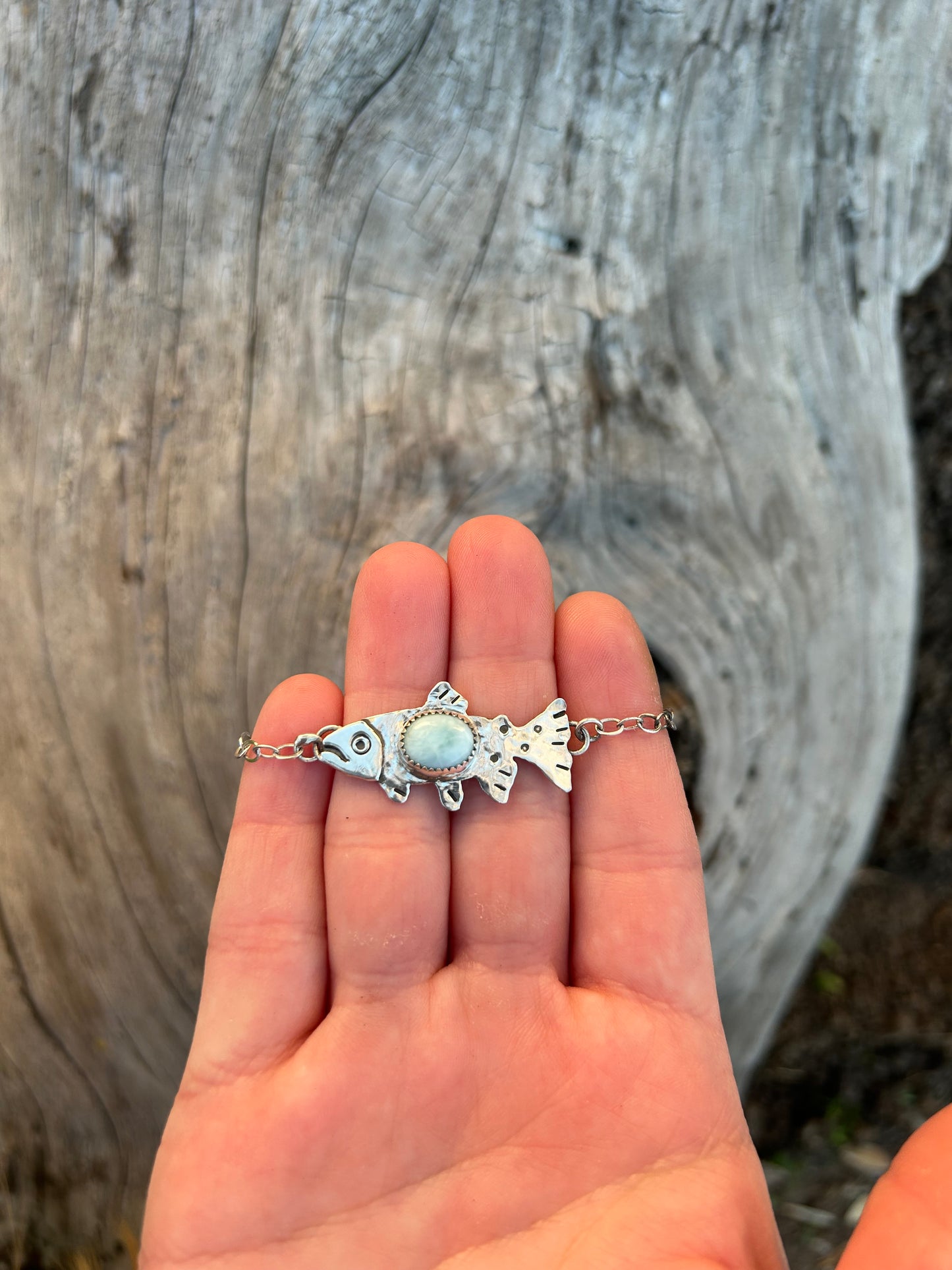 Larimar Trout Bracelet