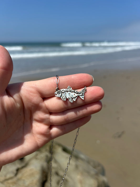 Simple Trout Necklace